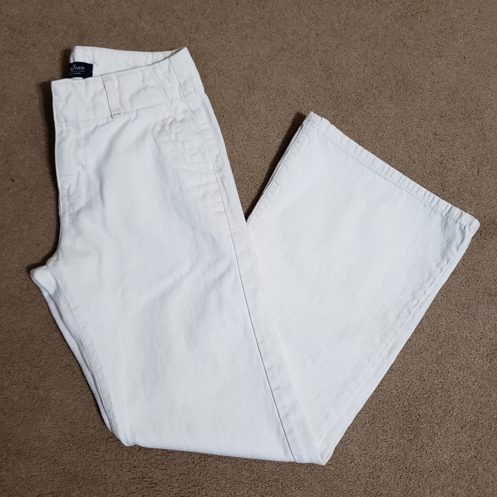 LONDONJEAN White Flare Wide-Leg Jeans - Picture 3 of 4
